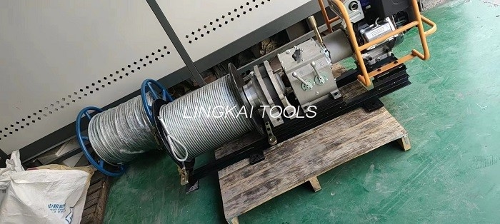 50 KN Gas Engine 12mm Steel Wire Pulling Machine