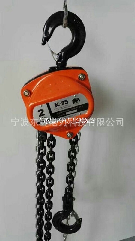 Tightening Wire rope Manual Chain Hoist 30KN 3M Standard Lifting Height