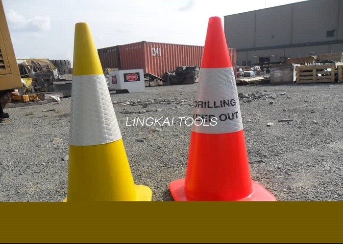 Traffic Retractable Safety Cones For Construction Area Customized Design