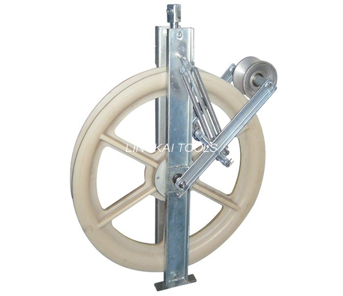 508 Mm Transmission Line Stringing Pulley Block With Grounding Rollers