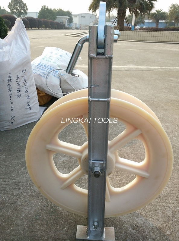 2T Single Wheel Nylon Conductor Stringing Blocks 660mm Diameter