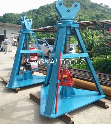 Adjustable Height Tower Erection Tools Hydraulic Reel Jack 500kn Rated Load