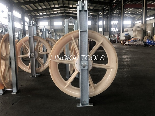 Wire Stringing Equipment  Five 822mm Wheels Transmission Line Construction